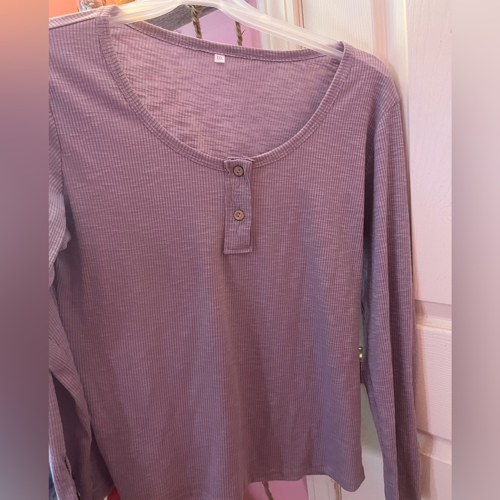 Purple Textured Top XXL